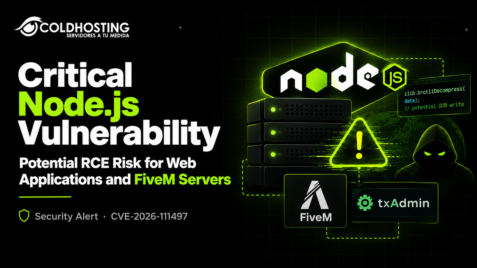 Critical Node.js Vulnerability Could Enable Remote Code Execution in Web Applications and FiveM Servers Running txAdmin